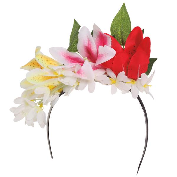 Diadem med Orkidéer & Blad