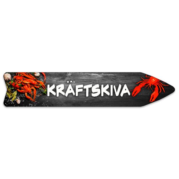 Kräftskiva Skylt