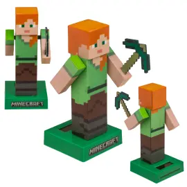 Minecraft Alex Solcellsfigur 13 cm
