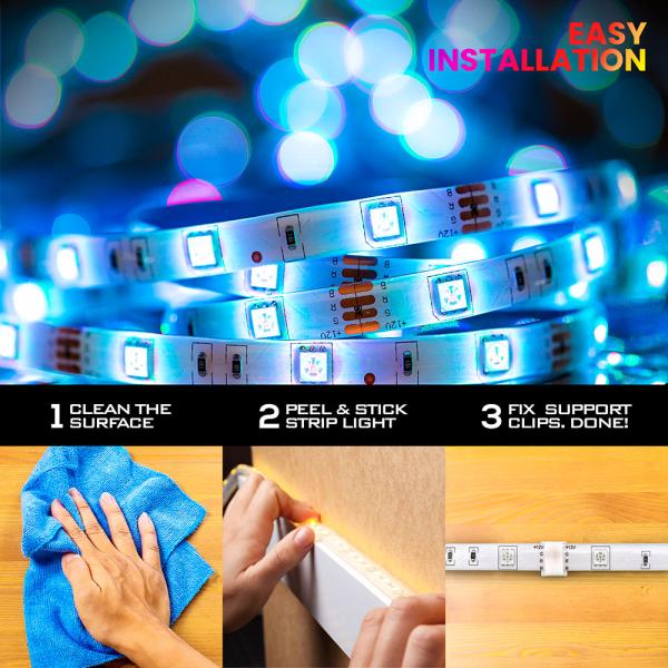 Flerfärgad LED Strip 10 meter