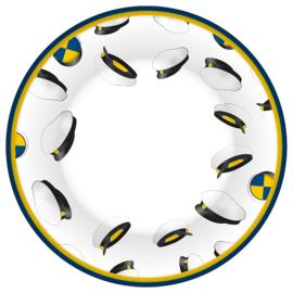 Papperstallrikar Studentmössor 8-pack