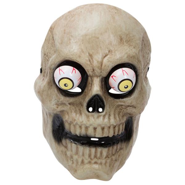 Läskig Döskalle Mask med Utstående Ögon