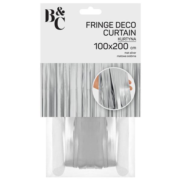 Dörrdraperi Matt Silver