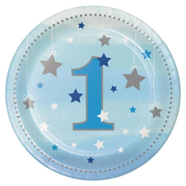 Pappassietter 1 År One Little Star Ljusblå