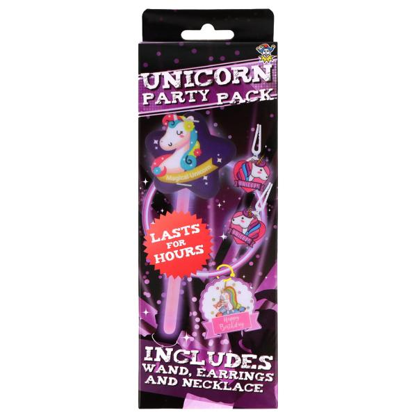 Självlysande Unicorn Party Pack 19-pack