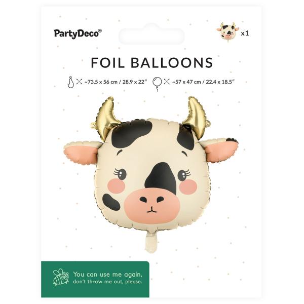 Folieballong Ko 57 x 47 cm