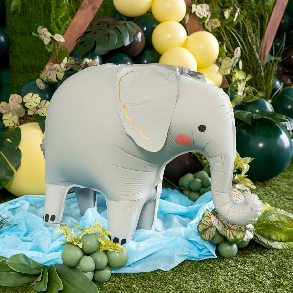 Folieballong Elefant Stående 91 x 61 cm