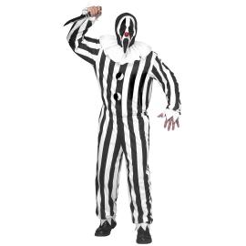 Maskeraddr&auml;kt Ghostface Clown Randig
