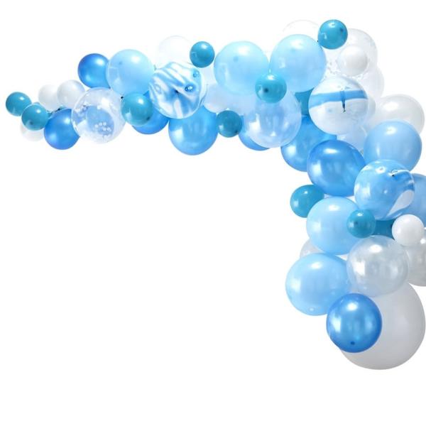 Ballongbåge Kit Blå och Vit