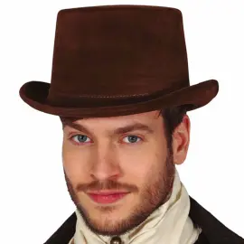 Hög Hatt Mörkbrun