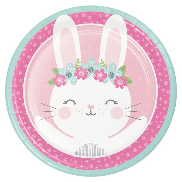Papptallrikar Birthday Bunny