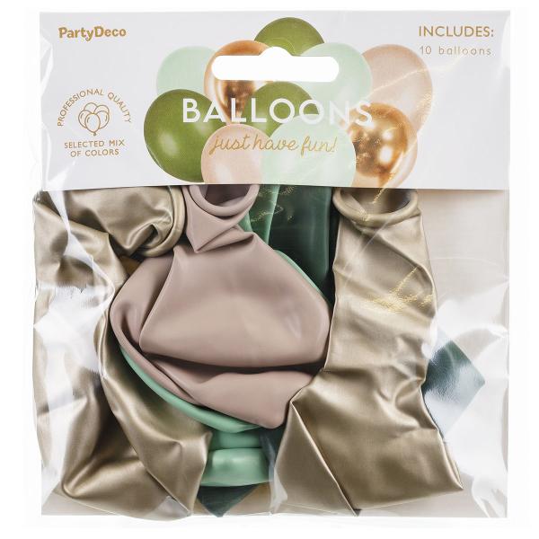 Latexballonger Naturtonade Mix 10-pack