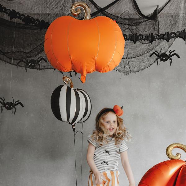 Folieballong Pumpa Orange/Guld