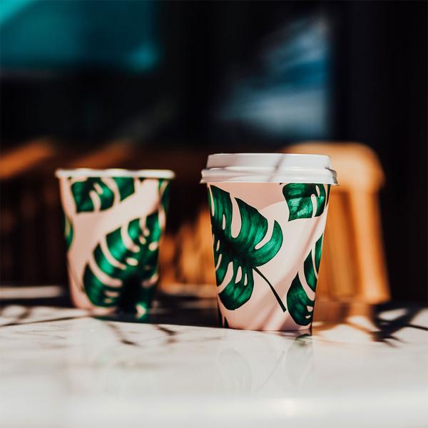 Pappersmuggar Monstera 23 cl 25-pack