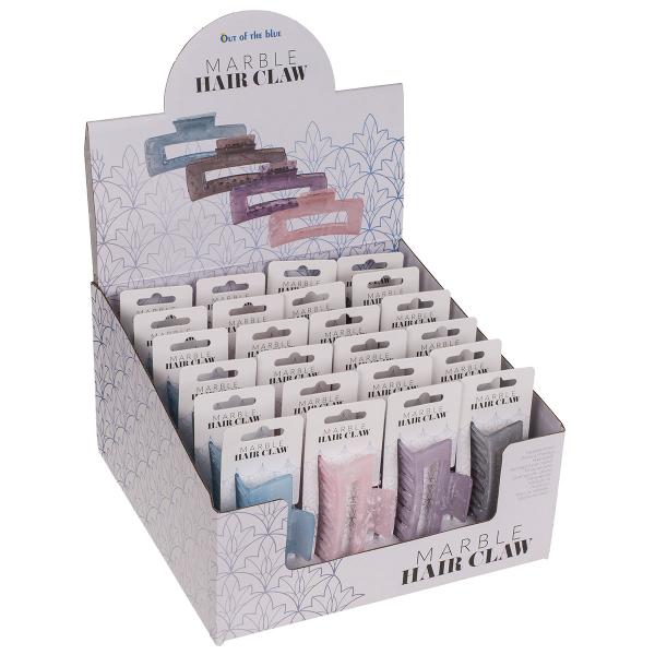 Rektangulär Hårklämma Marmor 10 cm