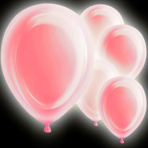 LED Ballonger Rosa
