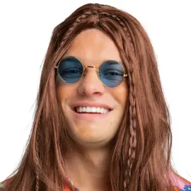 Runda Glasögon Hippie Blå