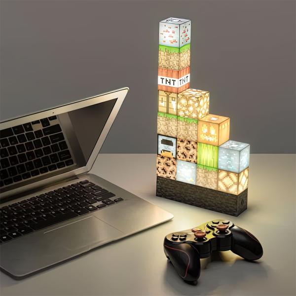 Minecraft Block Lampa Creeper