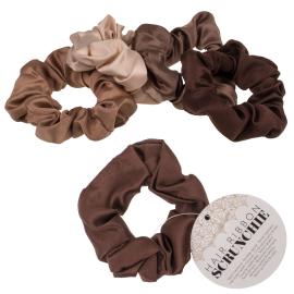 Scrunchie H&aring;rsnodd Brun