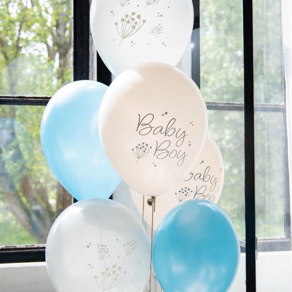 Latexballonger Baby Boy Mix 6-pack