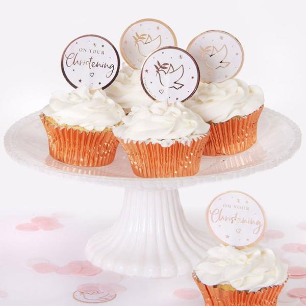 Party Picks On Your Christening Ljusrosa