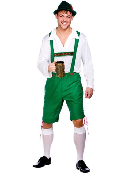 Lederhosen Grön Maskeraddräkt