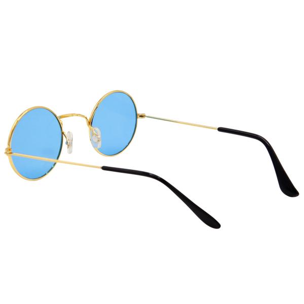 Runda Glasögon Hippie Blå
