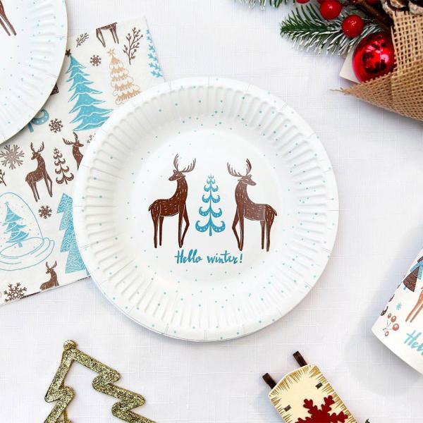 Hello Winter Pappersassietter 6-pack