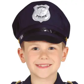 Marinblå Polismössa Barn