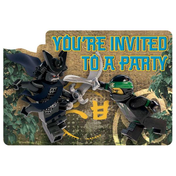 Lego Ninjago Inbjudningskort