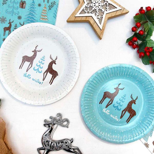 Hello Winter Pappersassietter 6-pack