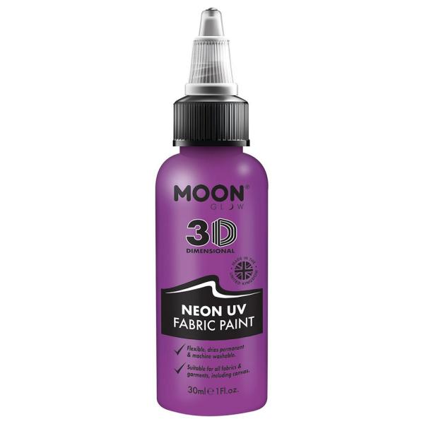Moon Glow Neon UV Textilfärg Lila 30 ml