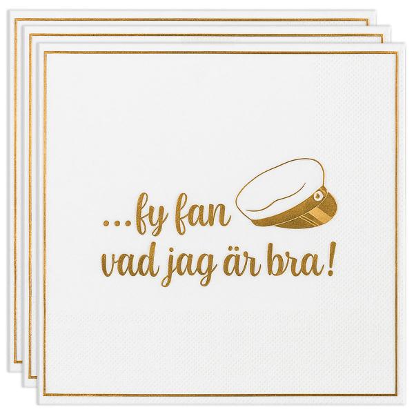 Pappersservetter Fy Fan Vad Jag Är Bra 16-pack