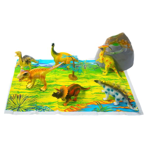 Leksaksdinosaurier i Burk