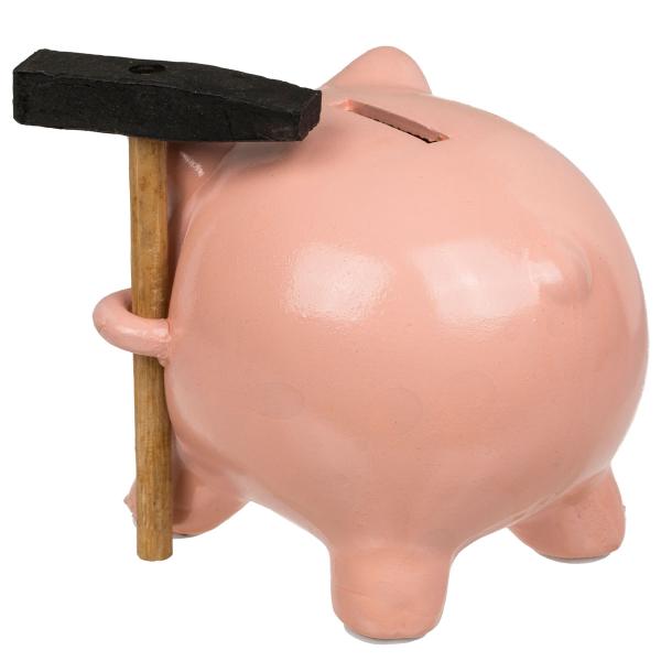 Spargris med Hammare 13 x 10,5 cm