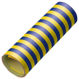 Randiga Serpentiner Bl&aring;/Gul 4 m