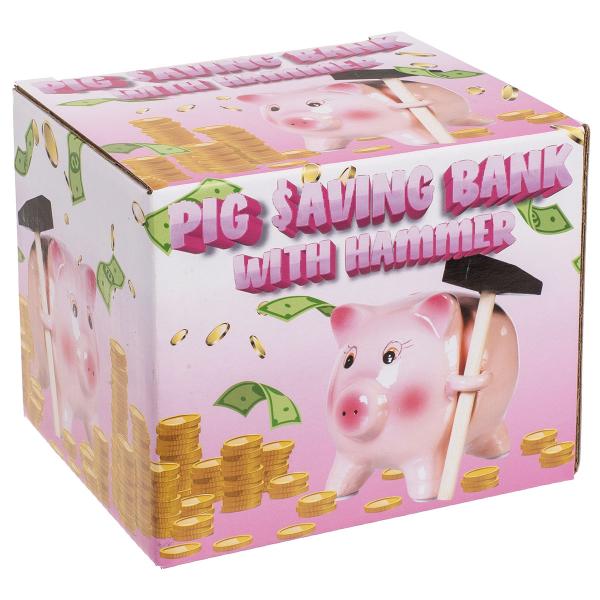 Spargris med Hammare 13 x 10,5 cm