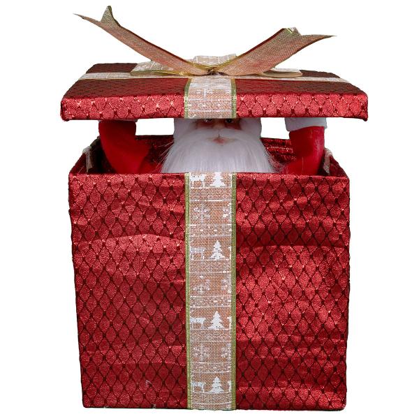 Presentask med Animerad Jultomte