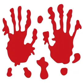 Gelstickers Blodiga Handavtryck