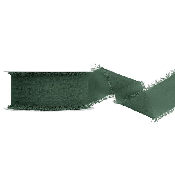 Chiffongband Flaskgrön 40 mm