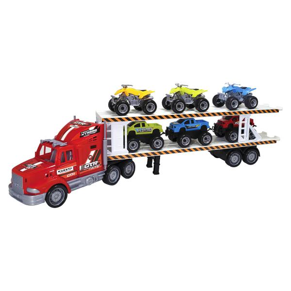 Leksakslastbil Big Rig Transporter