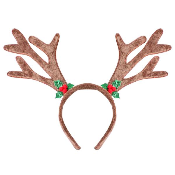 Juldiadem med Renhorn Ljusbrunt