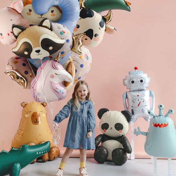 Folieballong Sittande Panda 68 x 72 cm