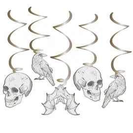 Hängande Halloween Swirls 6-pack