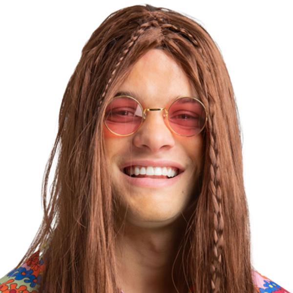 Runda Glasögon Hippie Rosa