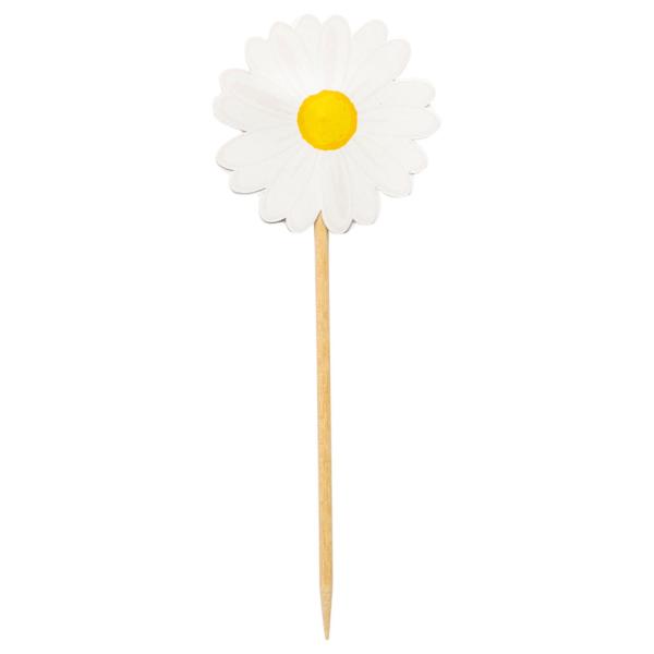 Party Pinnar Trä Daisys 10-pack