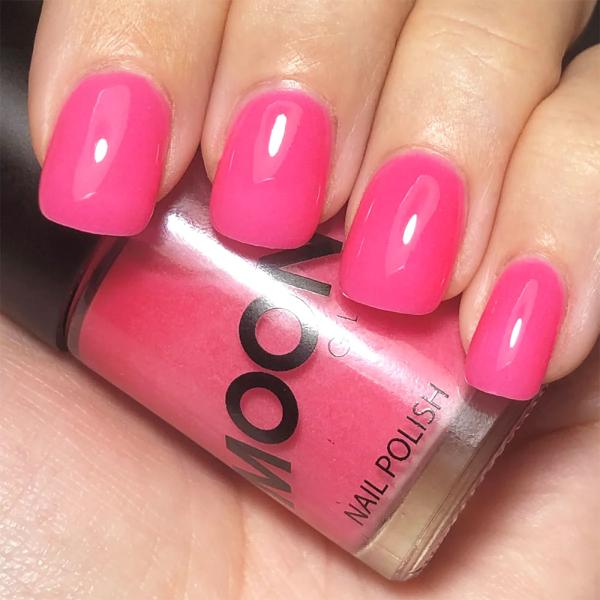 Moon Glow Självlysande Nagellack Rosa