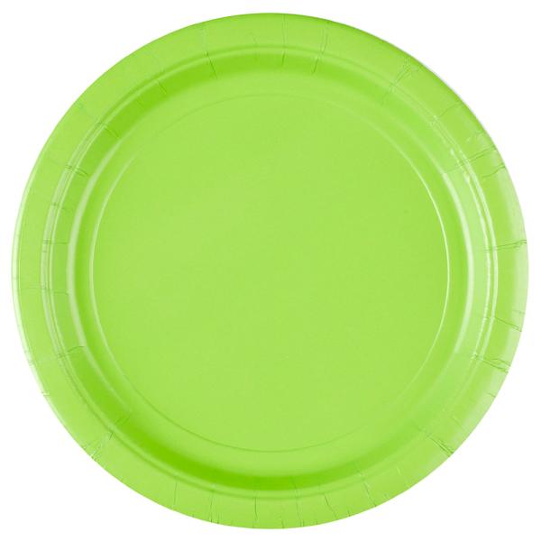Papptallrikar Limegröna