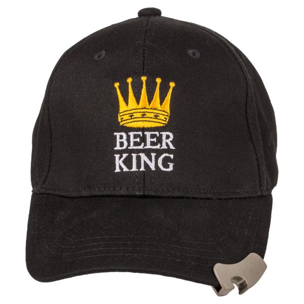 Beer King Keps med Kapsylöppnare