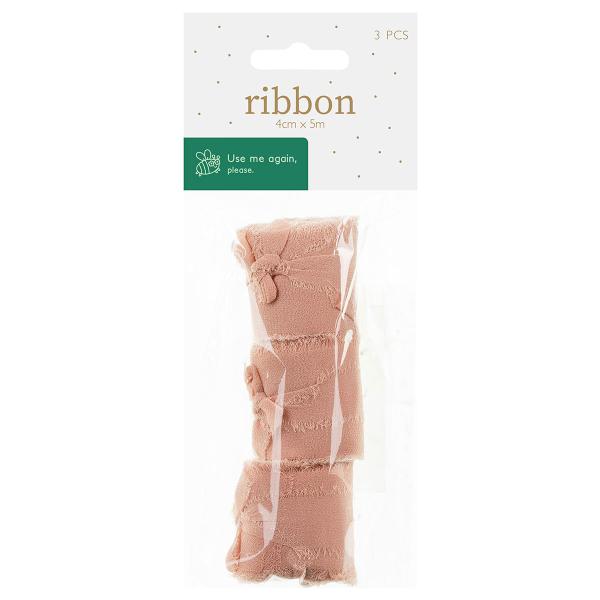 Chiffongband Laxrosa 40 mm 3-pack